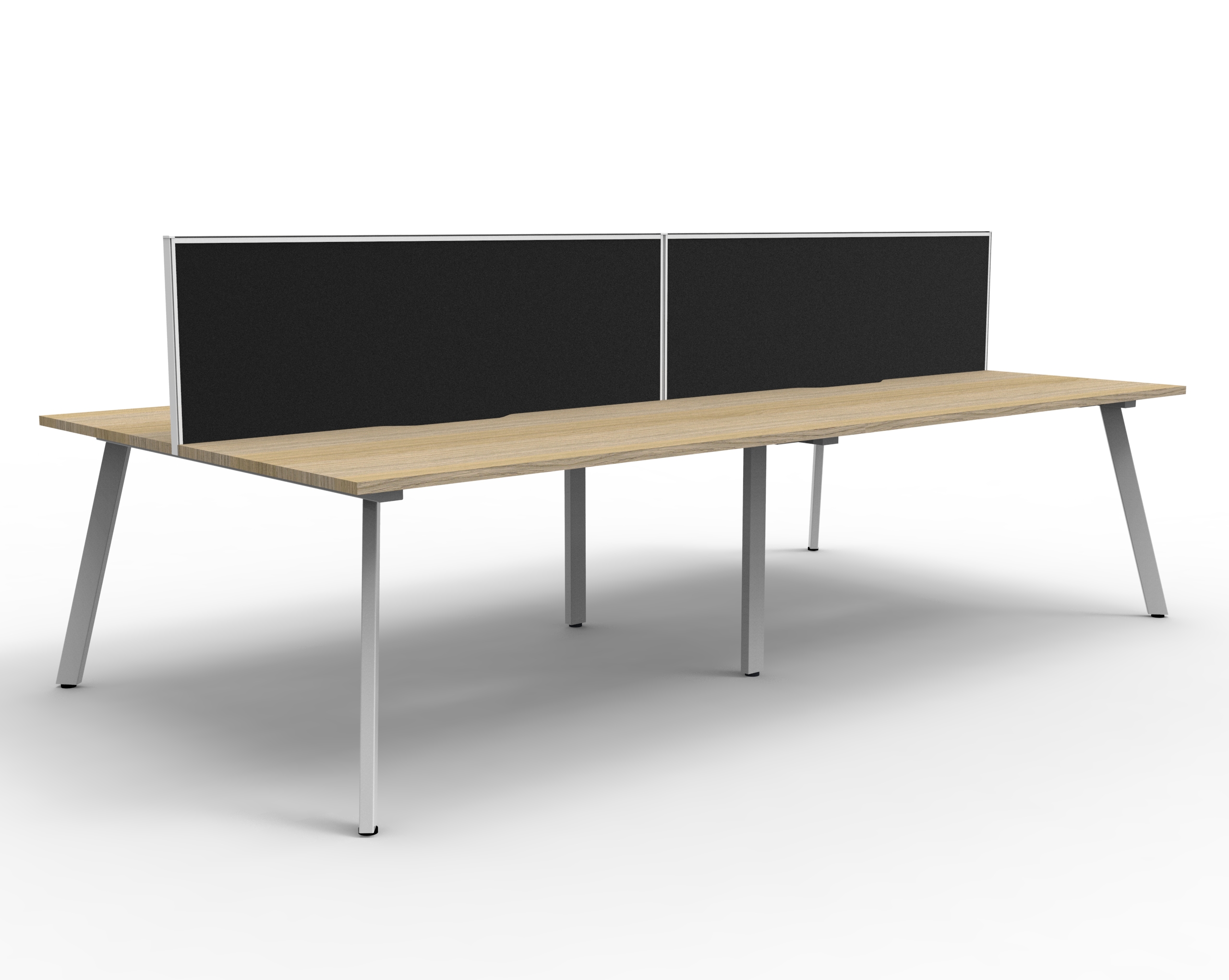 Eternity 4 Person Double Sided Workstation - With Screens